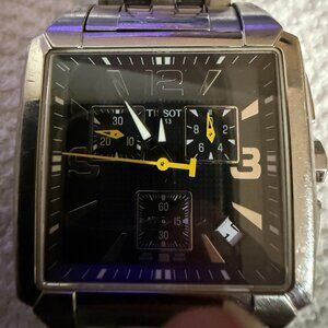 TISOT Mens Watch, large Square Face from 2009 MINT Condition